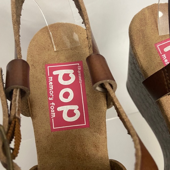 EDL Pop Memory Foam Canyon Wedge Sandals - Picture 6 of 8